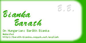 bianka barath business card