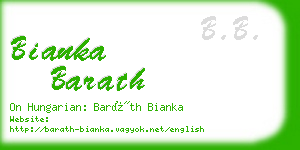 bianka barath business card